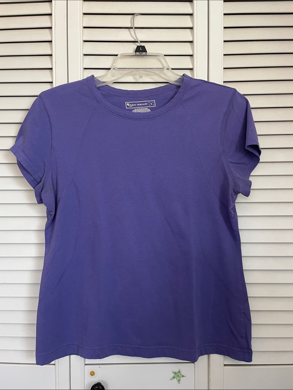 tek gear Women's Short Sleeve Active Tee in Purple